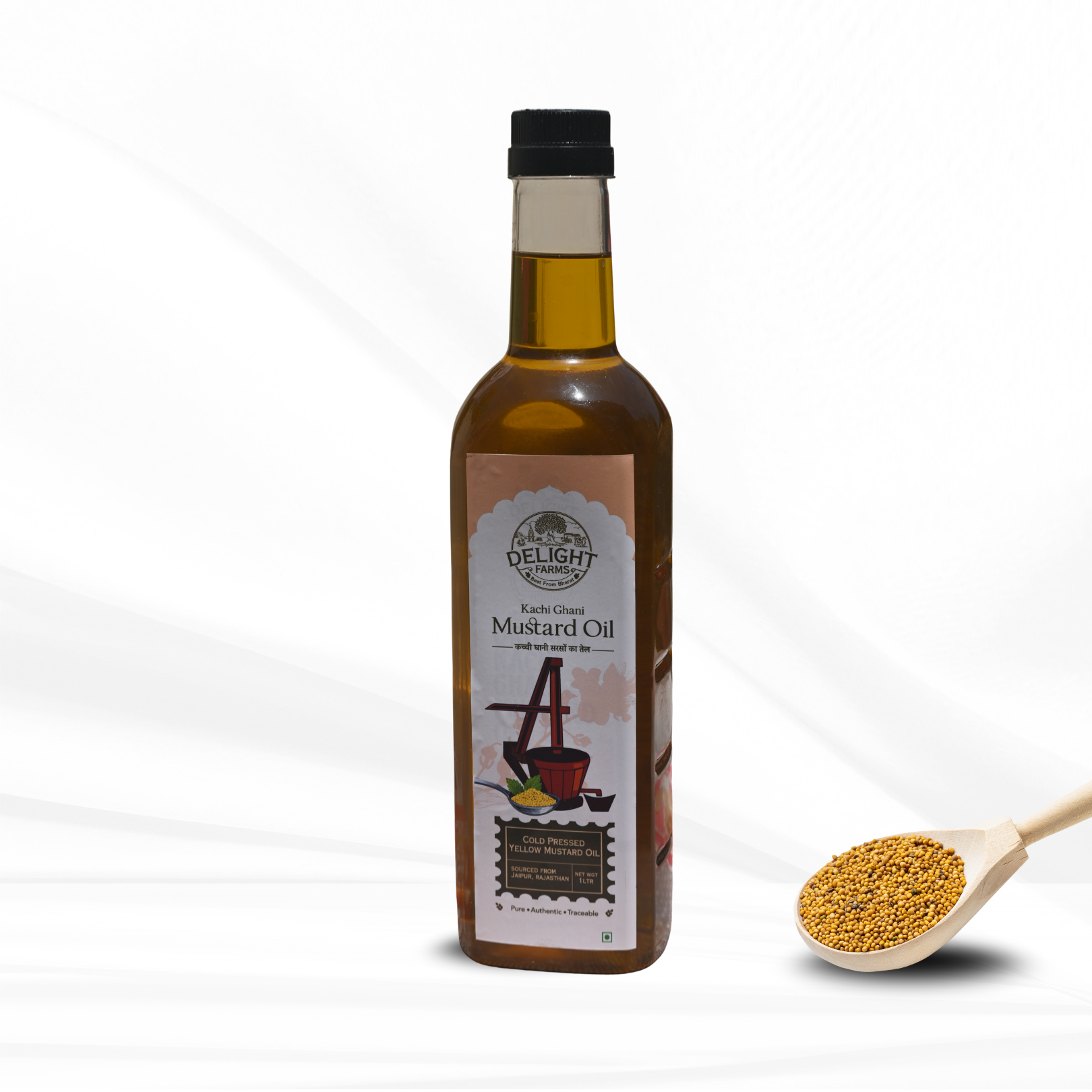 Yellow Mustard Cold-Pressed Oil Delight Farms