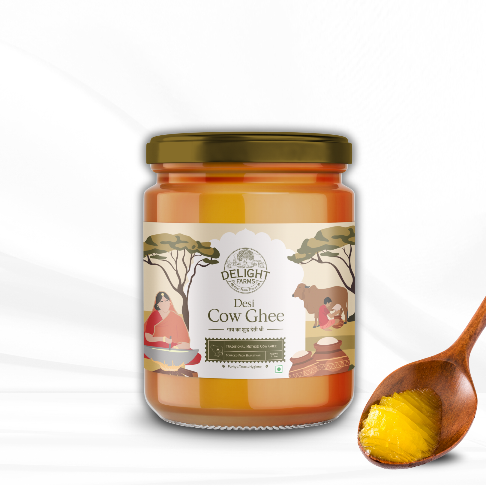 Desi Cow Bilona Ghee Delight Farms