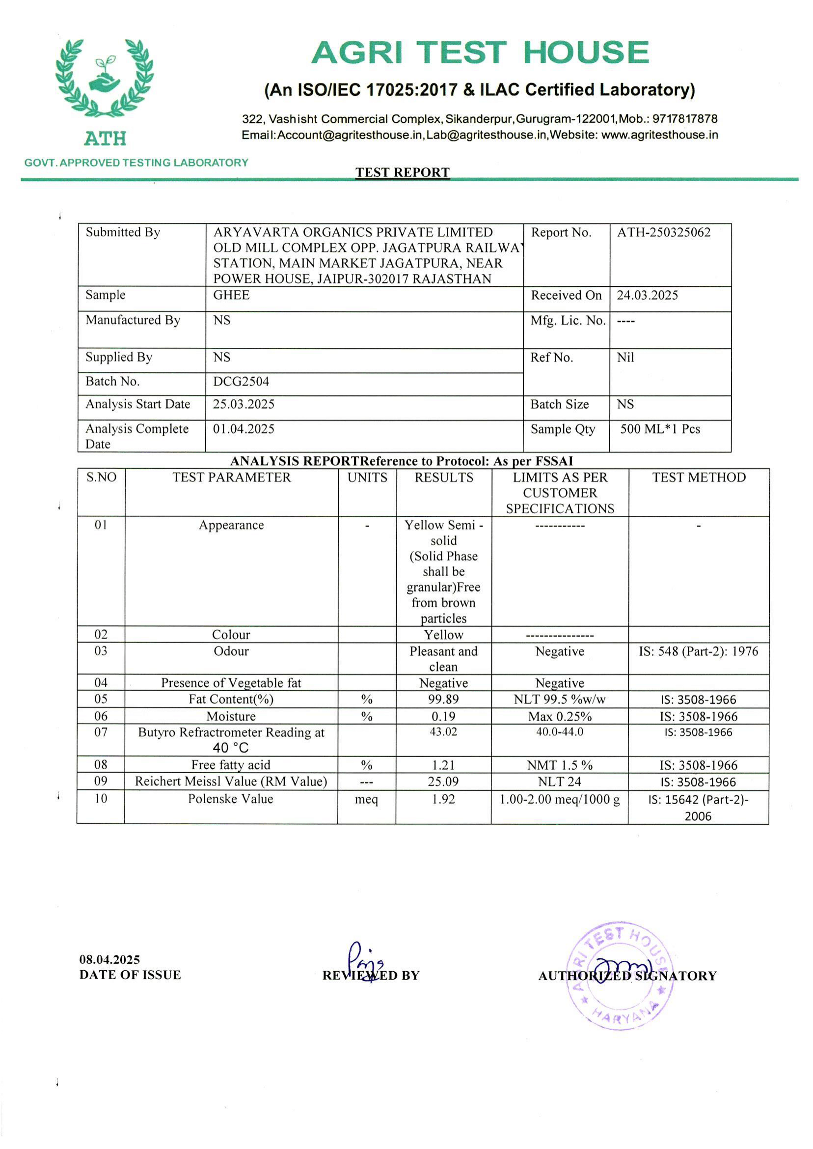 Desi Cow Bilona Ghee Delight Farms